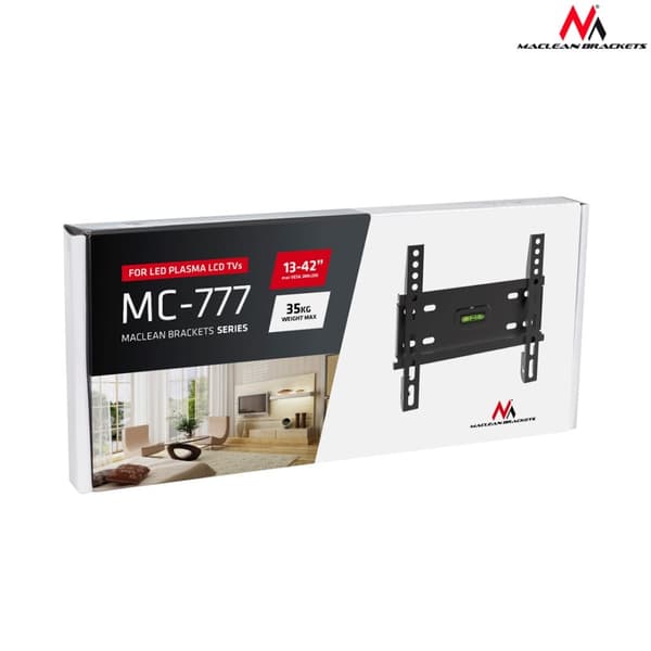 TV Holder 13'' - 42'' Maclean MC-777 sort 35 kg VESA 200x200