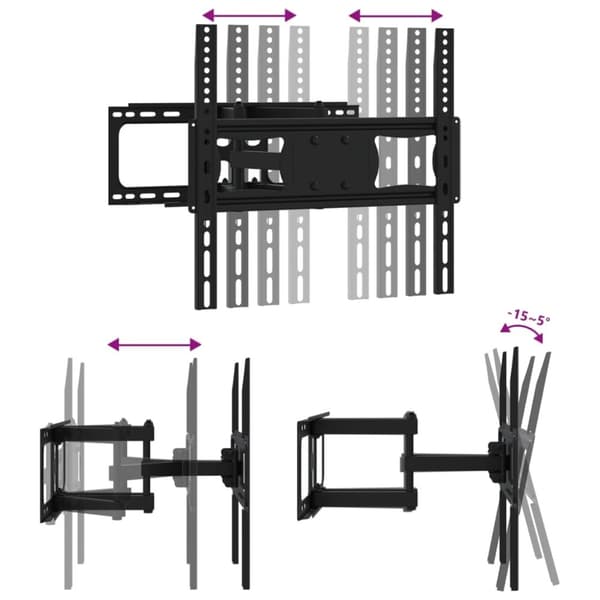 vidaXL Tv-väggfäste för 26-70 tums skärm max VESA 400x400 mm 40kg