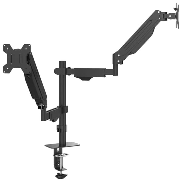 vidaXL Tuplanäyttövarsi max 27" näytölle kaasujouselle 20 kg