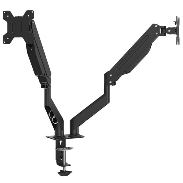 vidaXL dobbelt skærmholder maks. 27" skærm gasfjeder 20 kg