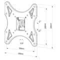 Miniatyrbillede 3 af 4: TV-holder TM Electron 26"-40" 25 kg