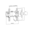 Pikkukuva 5 / 7: Seinäteline GEMBIRD WM-42T-02 23" 42" 30 Kg