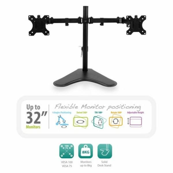 TV-fäste Ewent 13"-32" 2 x 8 kg Svart