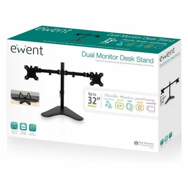 TV-fäste Ewent 13"-32" 2 x 8 kg Svart