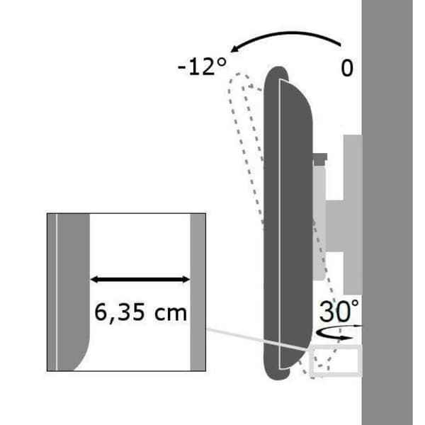 TV-holder Techly ICA-LCD 2900B 19" 37" 25 kg