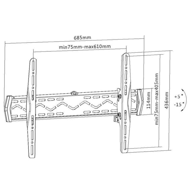 Equip 650340 Væg Tv-beslag 37-70´´ Sort