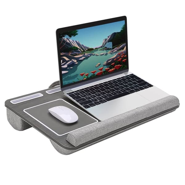 Laptopställ för Knät Vänsterhänt Version Grå