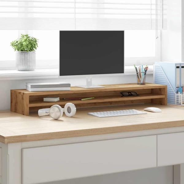 vidaXL Skjermstativ artisan eik 100x24x13 cm konstruert tre
