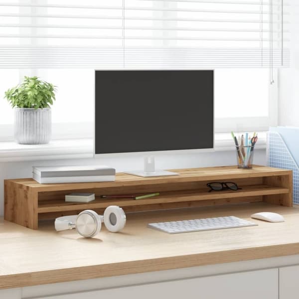 vidaXL Skjermstativ artisan eik 100x24x13 cm konstruert tre