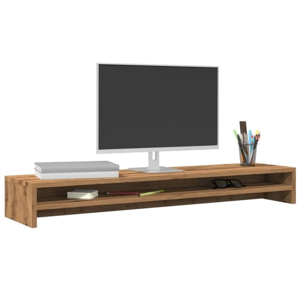 vidaXL Skjermstativ artisan eik 100x24x13 cm konstruert tre