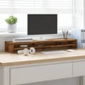 Miniatyrbild 4 av 11: vidaXL Skärmställ åldrat trä 100x24x13 cm konstruerat trä