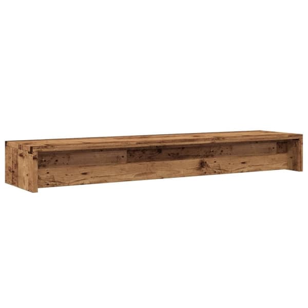 vidaXL Skärmställ åldrat trä 100x24x13 cm konstruerat trä