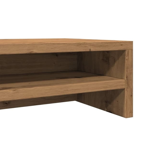 vidaXL skærmstander 100x24x13 cm konstrueret træ kunsteg