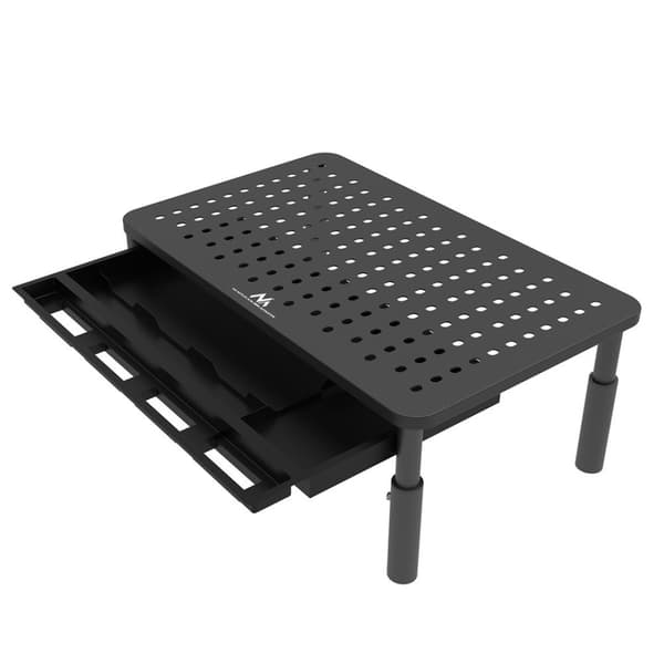 Maclean MC-946 monitor för bärbar dator 13" - 32" 3-nivå höjdjustering med låda upp till 20 kg Robust ventilerad