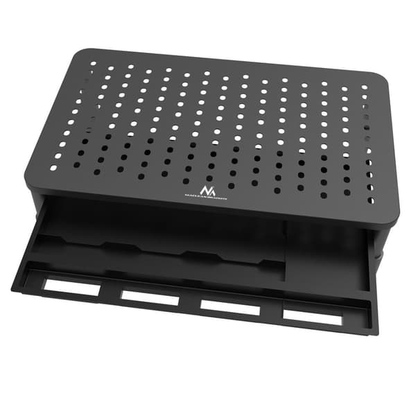 Maclean MC-946 monitor för bärbar dator 13" - 32" 3-nivå höjdjustering med låda upp till 20 kg Robust ventilerad