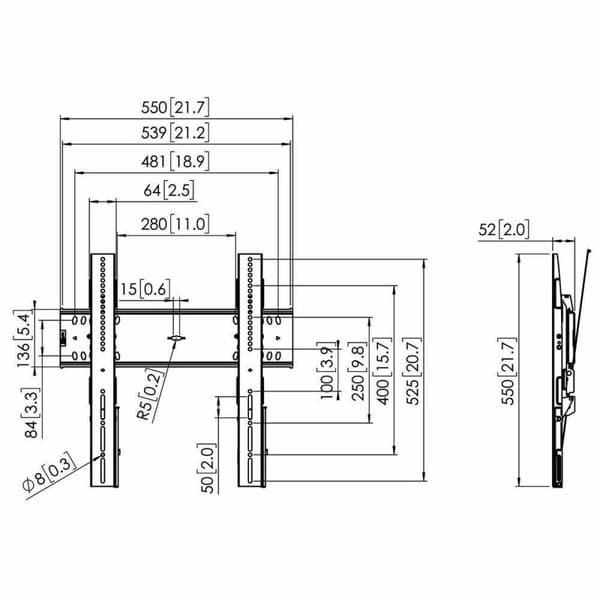 TV-holder Vogel's 7364100 65" 43" 75 Kg