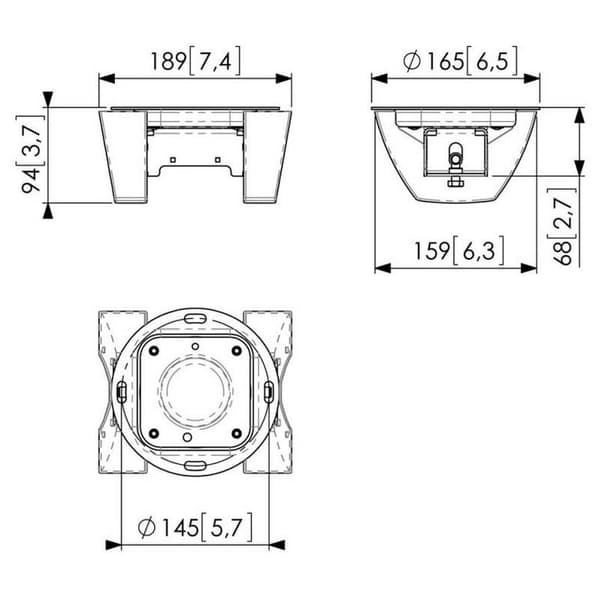 Vogels Puc1065 Connect-it Stor Takplatta Tv-fäste Svart Max 80 kg