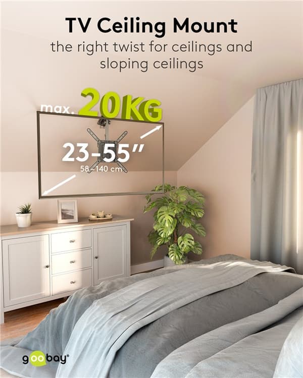 TV-takfeste Basic (M), svart TV-takfeste Basic (M), sort