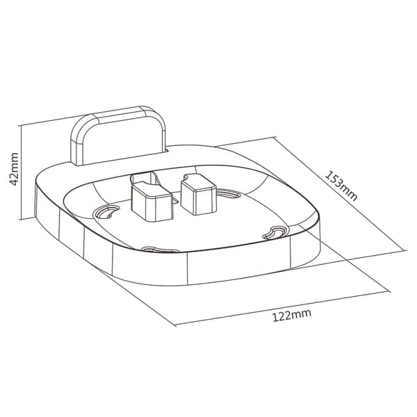 Nedis veggmontering for Sonos One / One SL / Play 1 - Svart