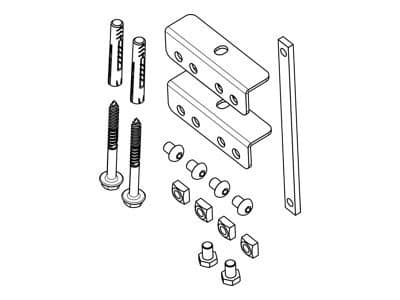 PFA 9126 ekstra feste for interface bar PFB 34xx sort