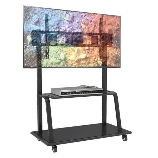 Techly ICA-TR30 bärbar platt vagn - Svart - 2,54 m (100") - TV - 140 kg - 1200 x 600 mm
