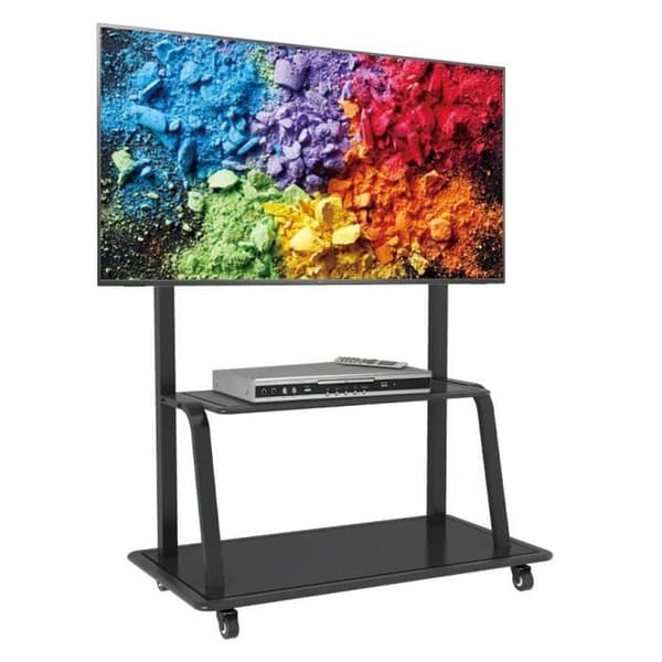 Techly ICA-TR30 bärbar platt vagn - Svart - 2,54 m (100") - TV - 140 kg - 1200 x 600 mm