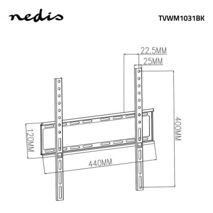 TV-holder, TVWM1031BK, Nedis