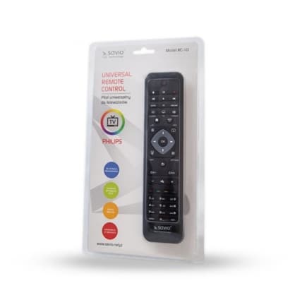Kaukosäädin RC-10 Yleiskaukosäädin Philips TV Blackille, Savio