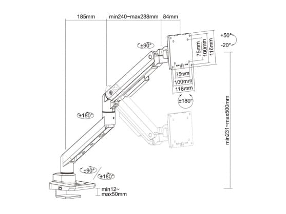 Skjermholder MB-3262, MULTIBRAKTER