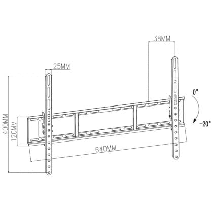 TV-holder TVWM1151BK, Nedis