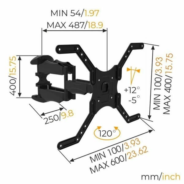 TV-Montering Nanook Wall Mount 55" 65" 40"