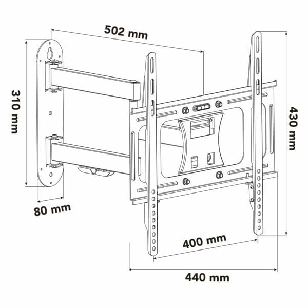 Vägghållare Nox-Xtreme NXLITEWALLFLEX 55"