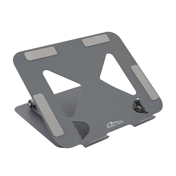 Vikbart och justerbart stativ för bärbar dator Media Tech MT2661 Silikon Aluminium Kolstål