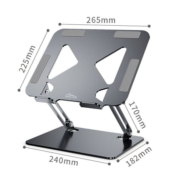 Vikbart och justerbart stativ för bärbar dator Media Tech MT2661 Silikon Aluminium Kolstål