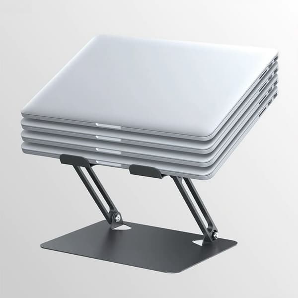 Vikbart och justerbart stativ för bärbar dator Media Tech MT2661 Silikon Aluminium Kolstål