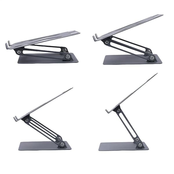 Vikbart och justerbart stativ för bärbar dator Media Tech MT2661 Silikon Aluminium Kolstål