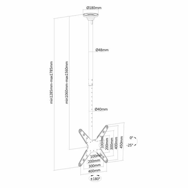 TV-teline Neomounts FPMA-C340BLACK