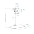 Miniatyrbillede 3 af 3: Skærm bord støtte TooQ DB1127TN-W 17"-27"