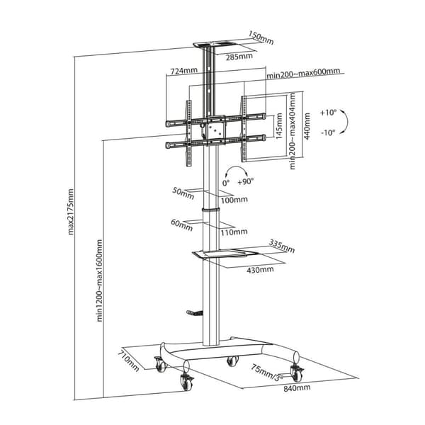 TV-holder Aisens FT70TE-169 50 kg