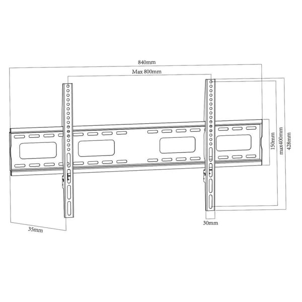 TV-holder MacLean MC-420 43" 120 kg