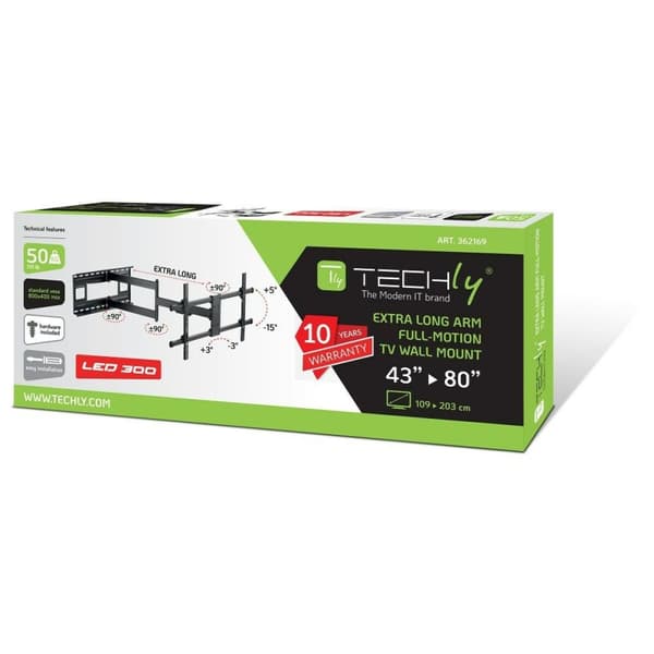 Seinäteline Techly ICA-PLB 490 43" 80"