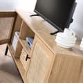 Miniatyrbild 9 av 10: 2-dörrars TV-enhet med rottingrör och 2 nischer L120cm - JAYA