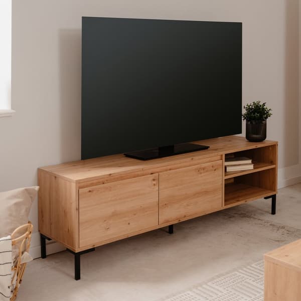 TV-skåp med 2 klaffar och 2 nischer L150 cm - PLOCK