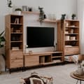 Miniatyrbild 10 av 10: TV-skåp med 2 klaffar och 2 nischer L150 cm - PLOCK