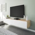Miniatyrbild 2 av 7: Hängmöbel med 2 klaffar och 2 förvaringsnischer L180 cm - Kaway