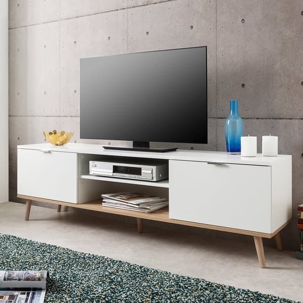 TV-enhet 2 Dörrar 2 Nischer L160 cm - KÖPENHAVN