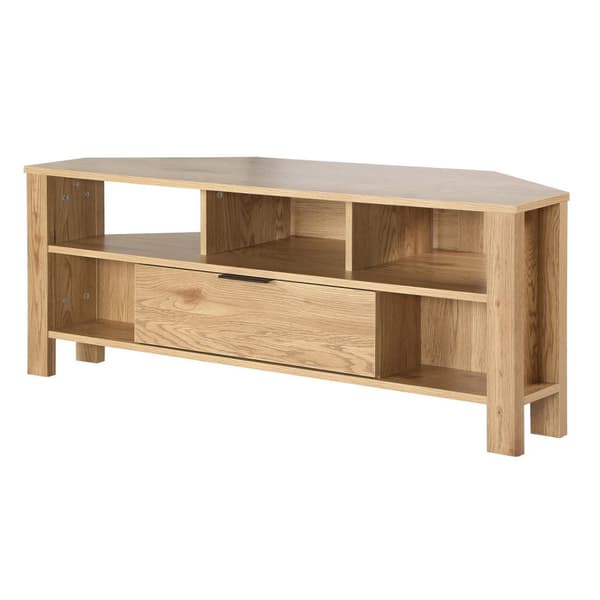 Hörn TV-enhet 1 Låda Ek Dekor - L120 cm