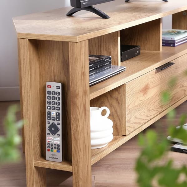 Hörn TV-enhet 1 Låda Ek Dekor - L120 cm