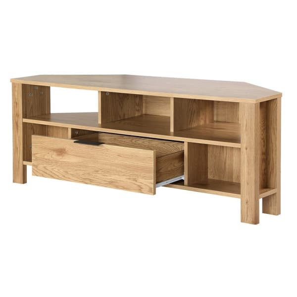 Hörn TV-enhet 1 Låda Ek Dekor - L120 cm