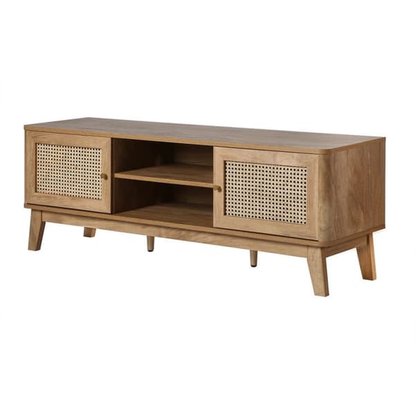 2-dörrars rottingrör TV-enhet L140 cm - PALMO